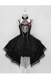 Alice Girl Heartache Ribcage Rose Embroidery JSK(20th Pre-Order/Full Payment Without Shipping)